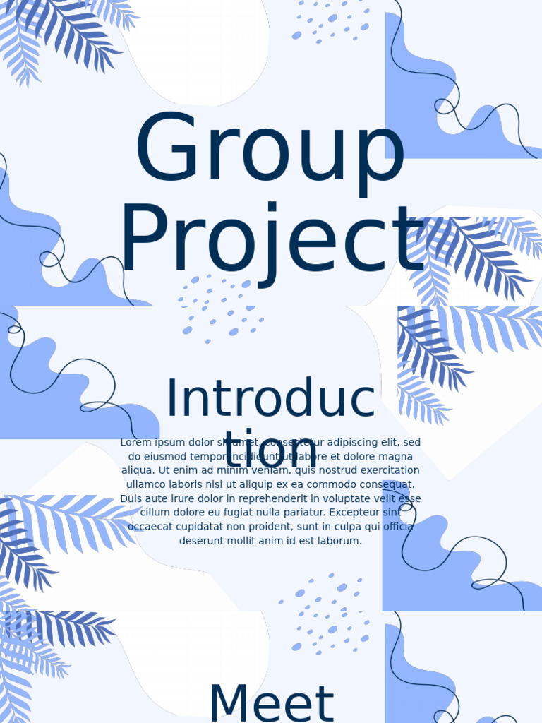 Blue and White Abstract Group Project Presentation - 20250516 - 175825 ...
