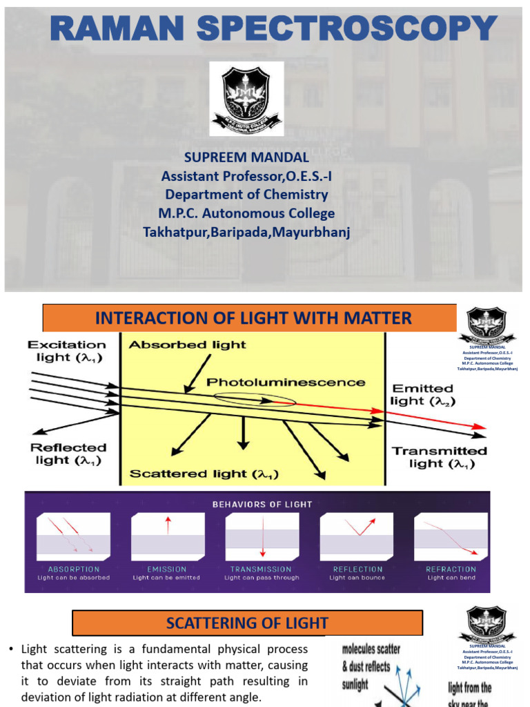 Understanding the Raman Effect | PDF | Scattering | Light