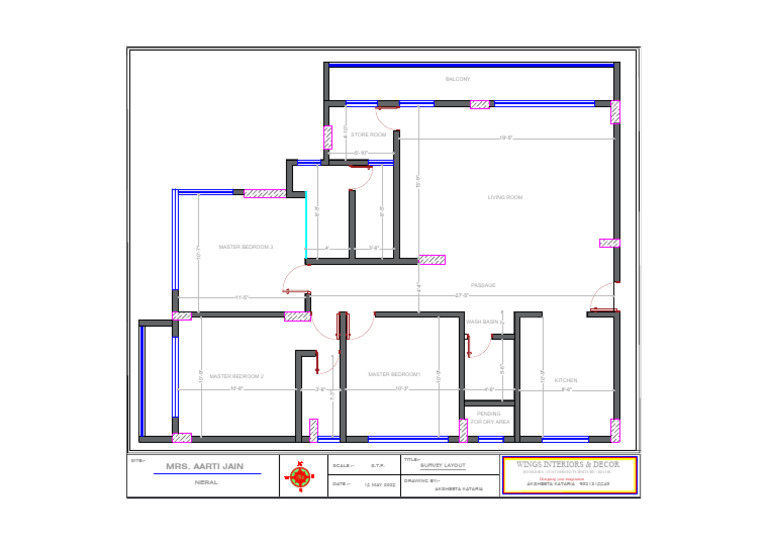 Interior Design Survey Layout Plan | PDF | Interior Design | Home