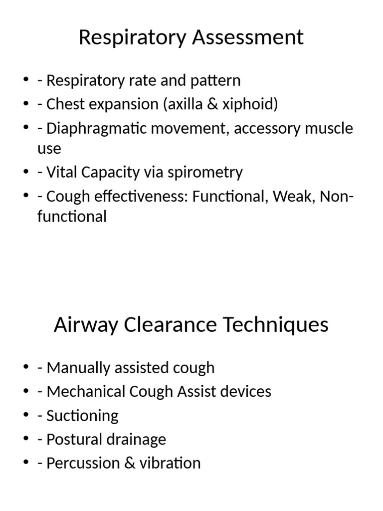 Comprehensive Respiratory Assessment Guide | PDF