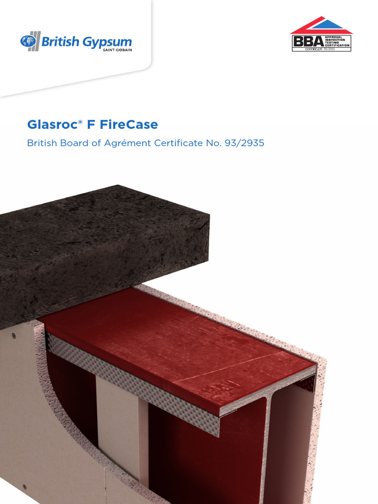 Glasroc F FireCase Overview | PDF | Drywall | Materials