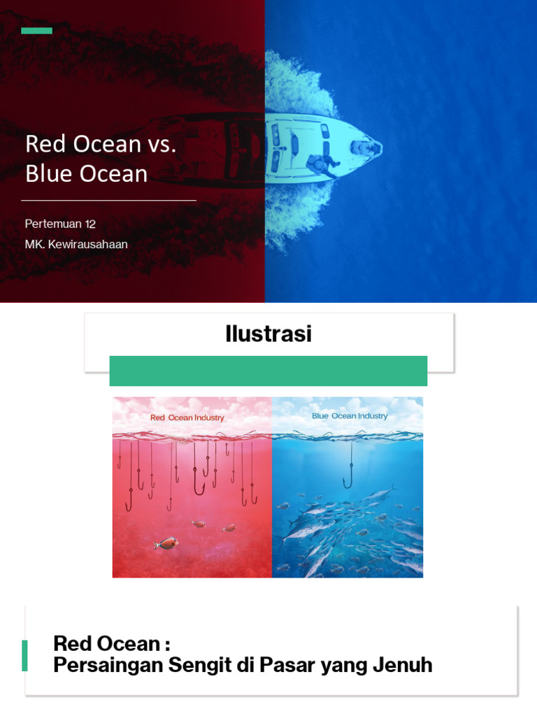 Pertemuan 12. Red and Blue Ocean Strategy | PDF