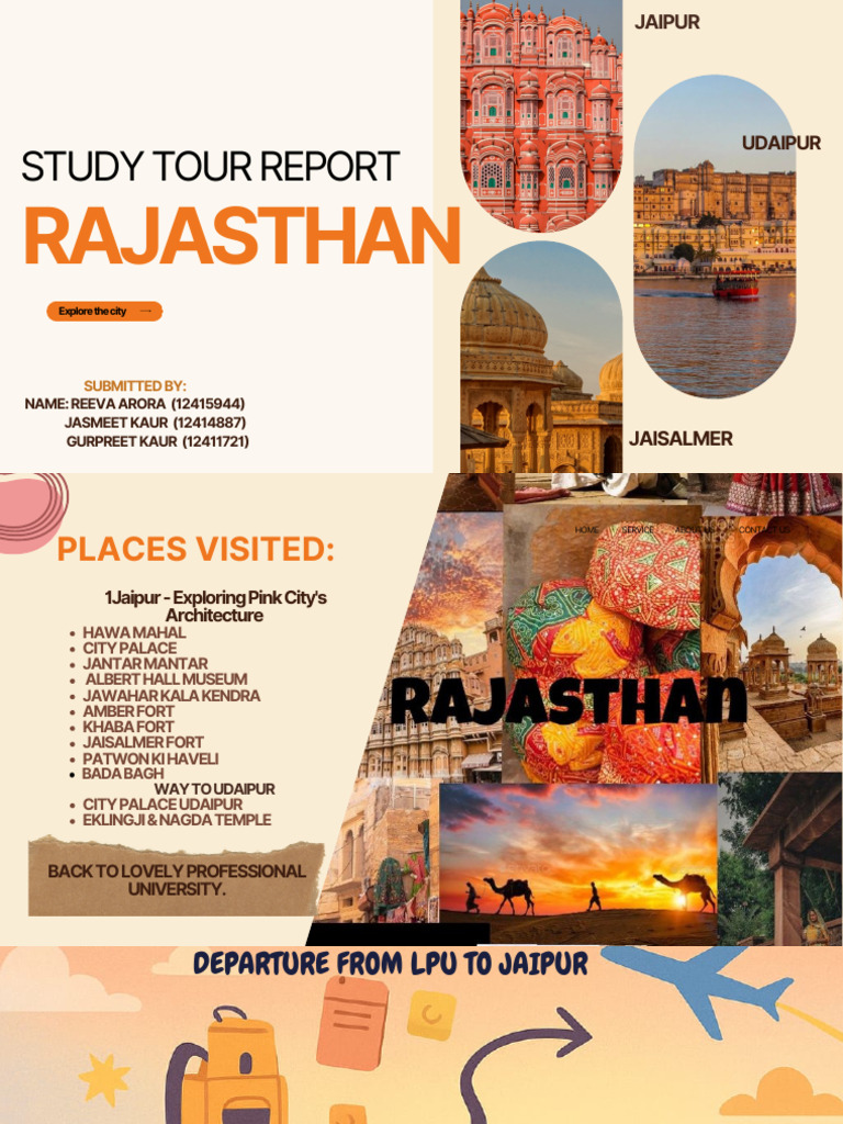 Rajasthan Study Tour Highlights | PDF | Architectural Design | Architecture