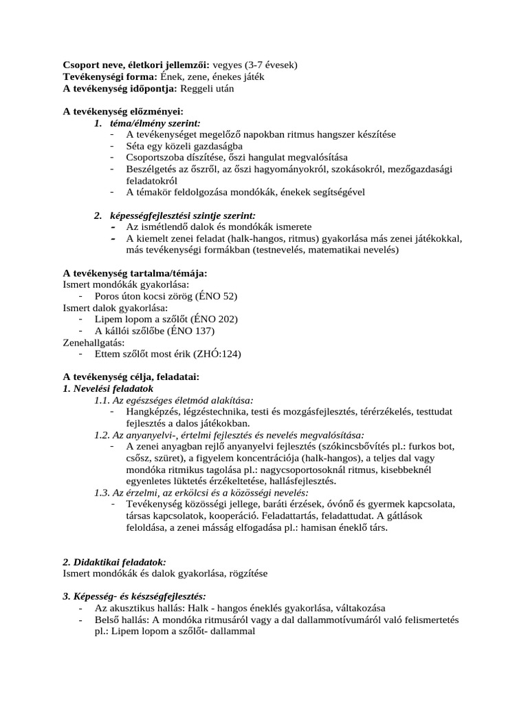 Ének-Zene Szüret | PDF