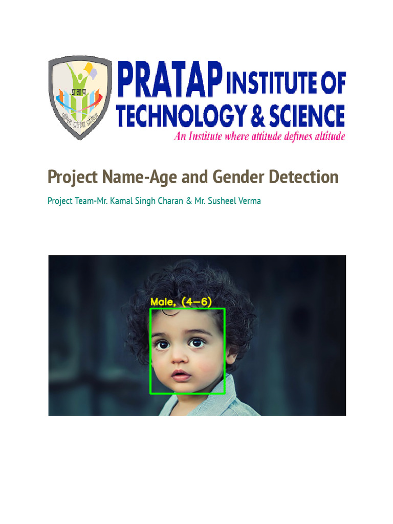 Project Name-Age and Gender Detection | PDF | Machine Learning ...