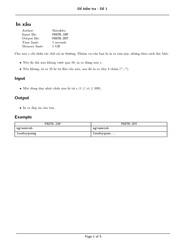De1 Statement | PDF
