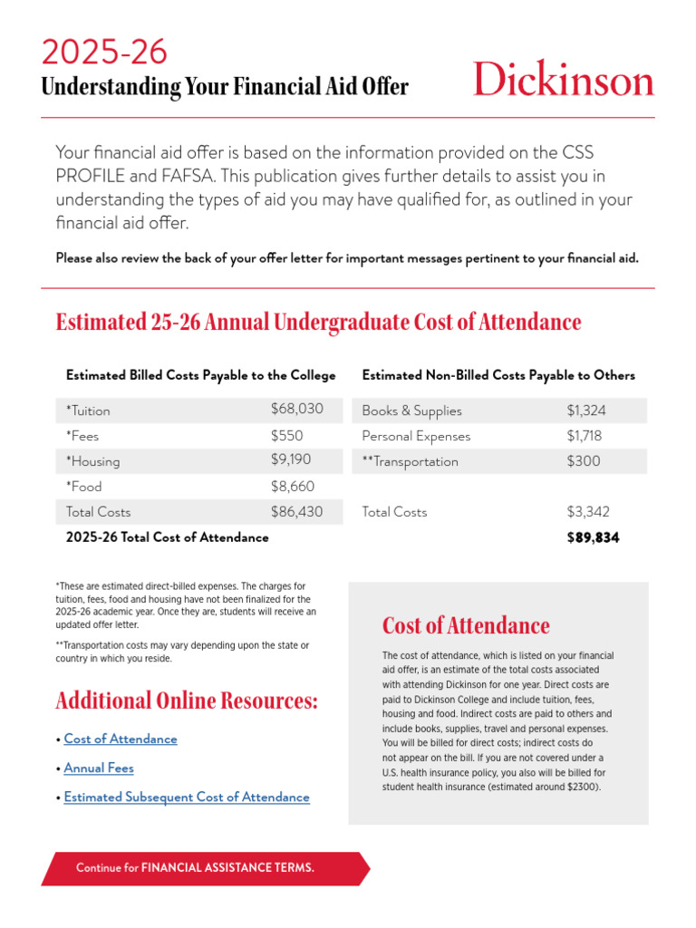 25-26 Understanding Your Financial Aid Offer | PDF | Student Financial ...