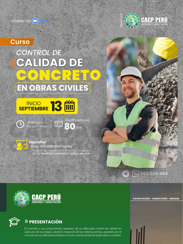 Control de Calidad Del Concreto en Obras Civiles | PDF | Hormigón ...