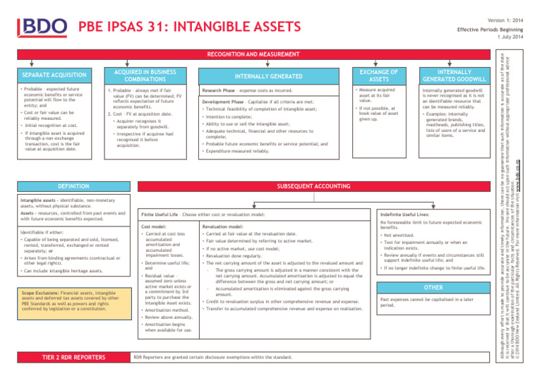 PBE IPSAS 31: Intangible Assets Overview | PDF | Goodwill (Accounting ...