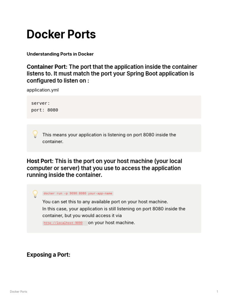 Understanding Docker Ports and Mapping | PDF | Port (Computer ...