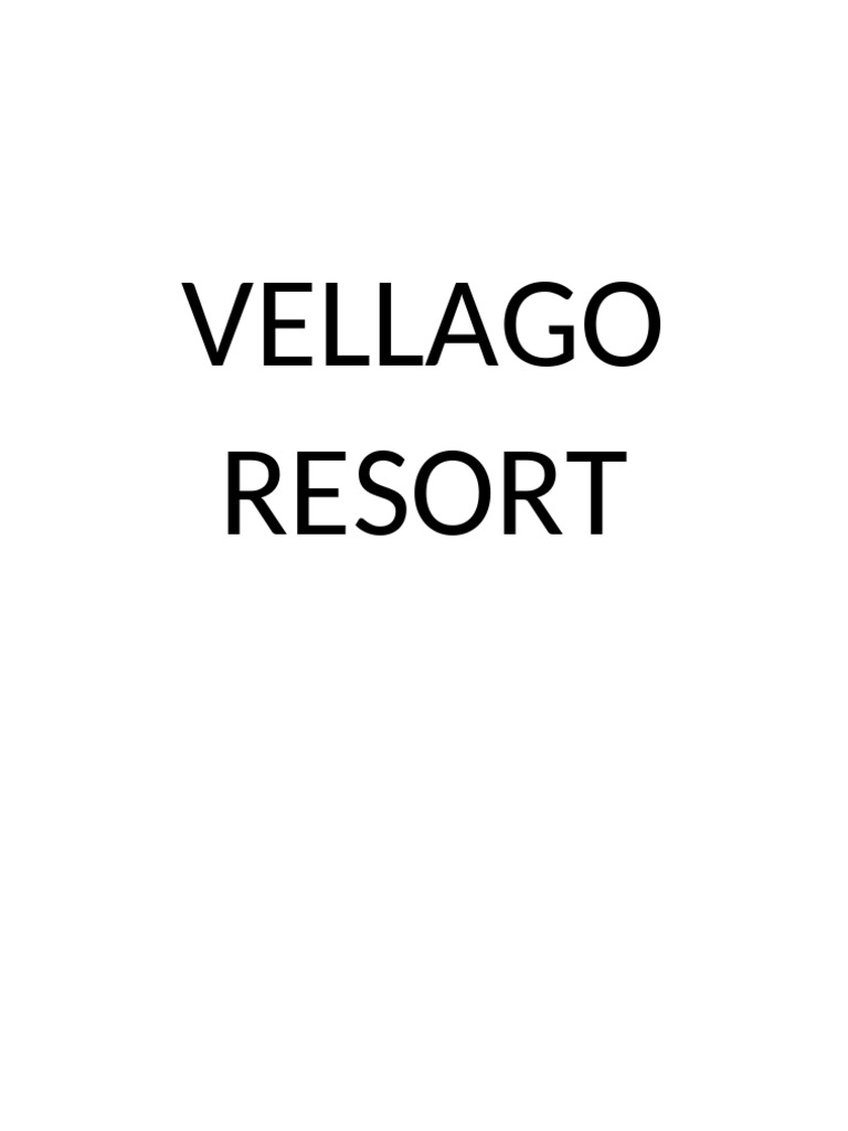 Vellago Signage | PDF