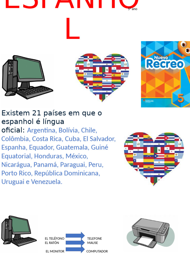 Países de habla hispana y vocabulario básico | PDF