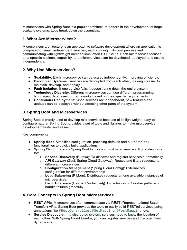 Microservices with Spring Boot Overview | PDF | Load Balancing ...