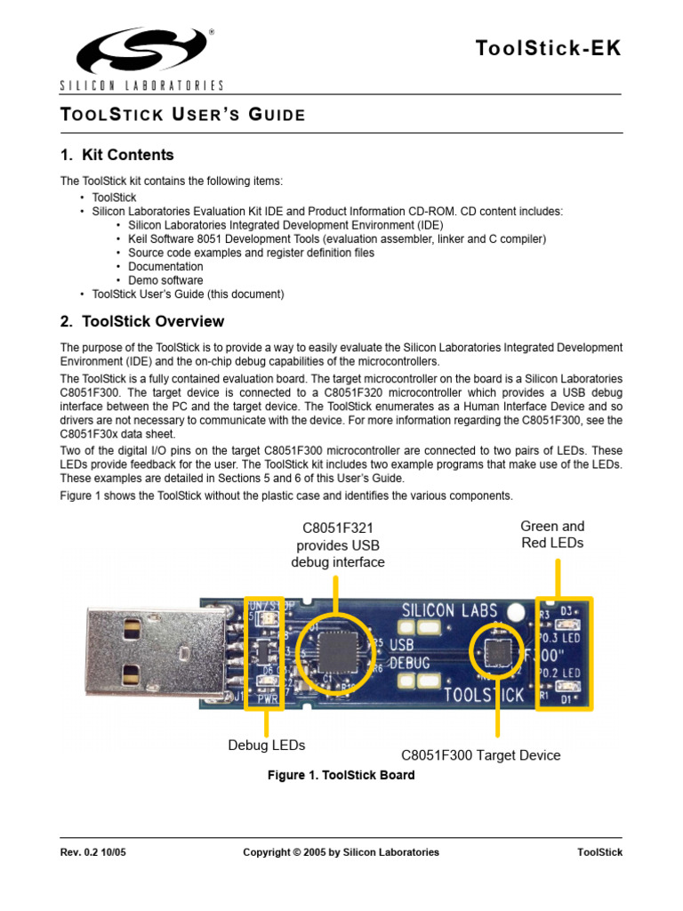 ToolStick User's Guide for C8051 Microcontrollers | PDF | Integrated ...