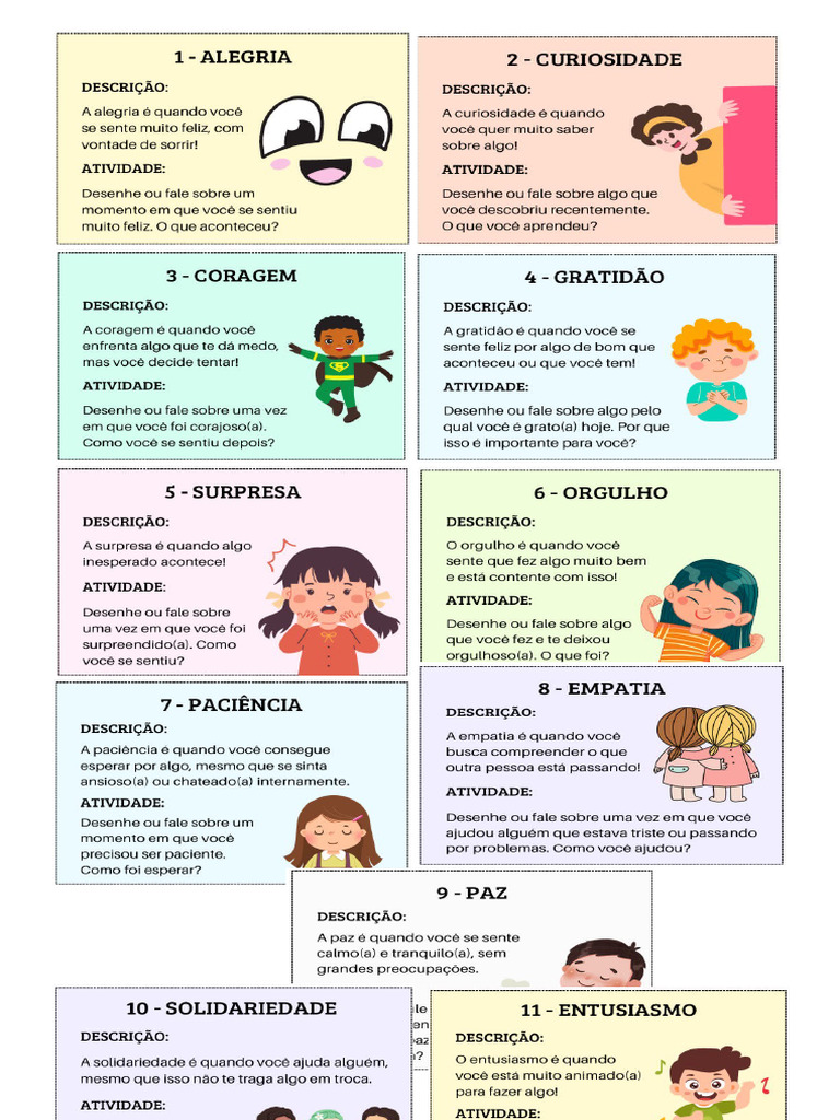 baralho das emoções | PDF