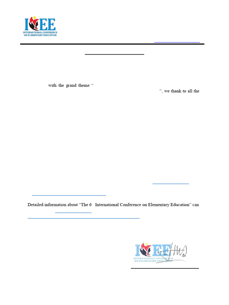 Acceptance Letter for ICEE 2023 | PDF