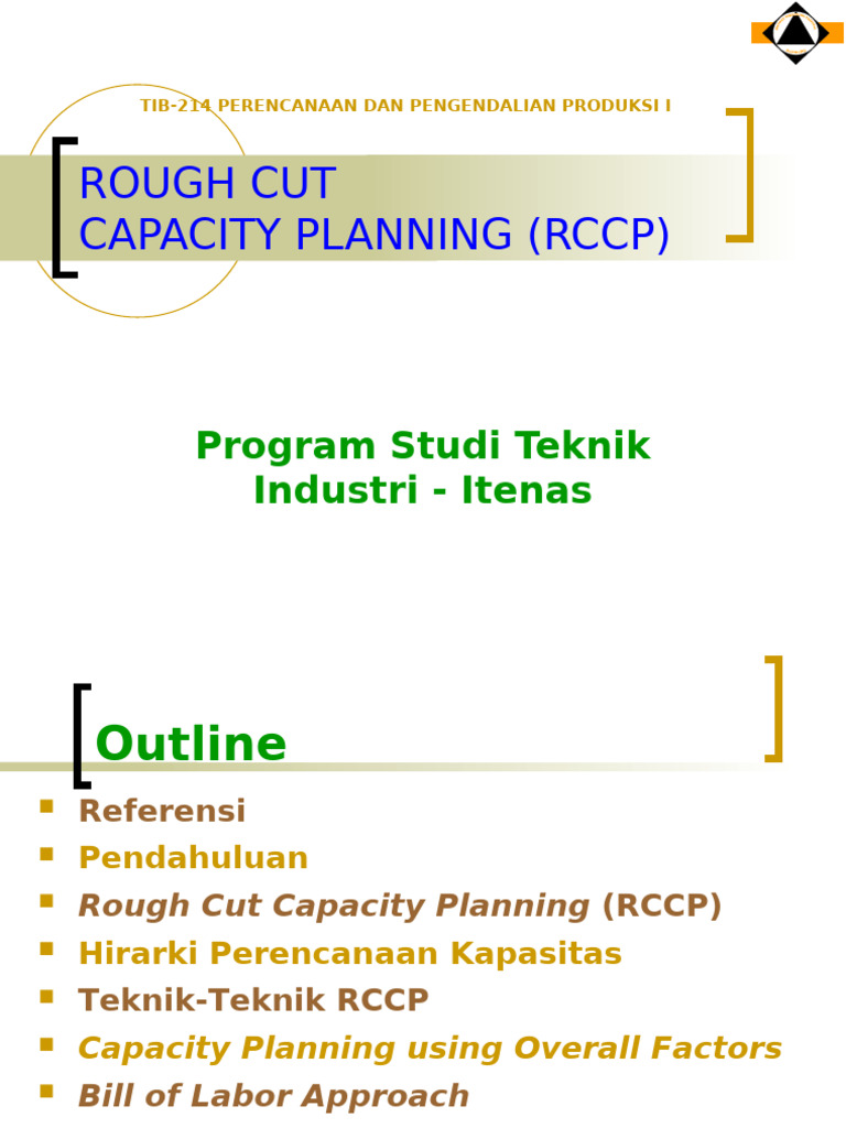 Perencanaan Kapasitas RCCP | PDF
