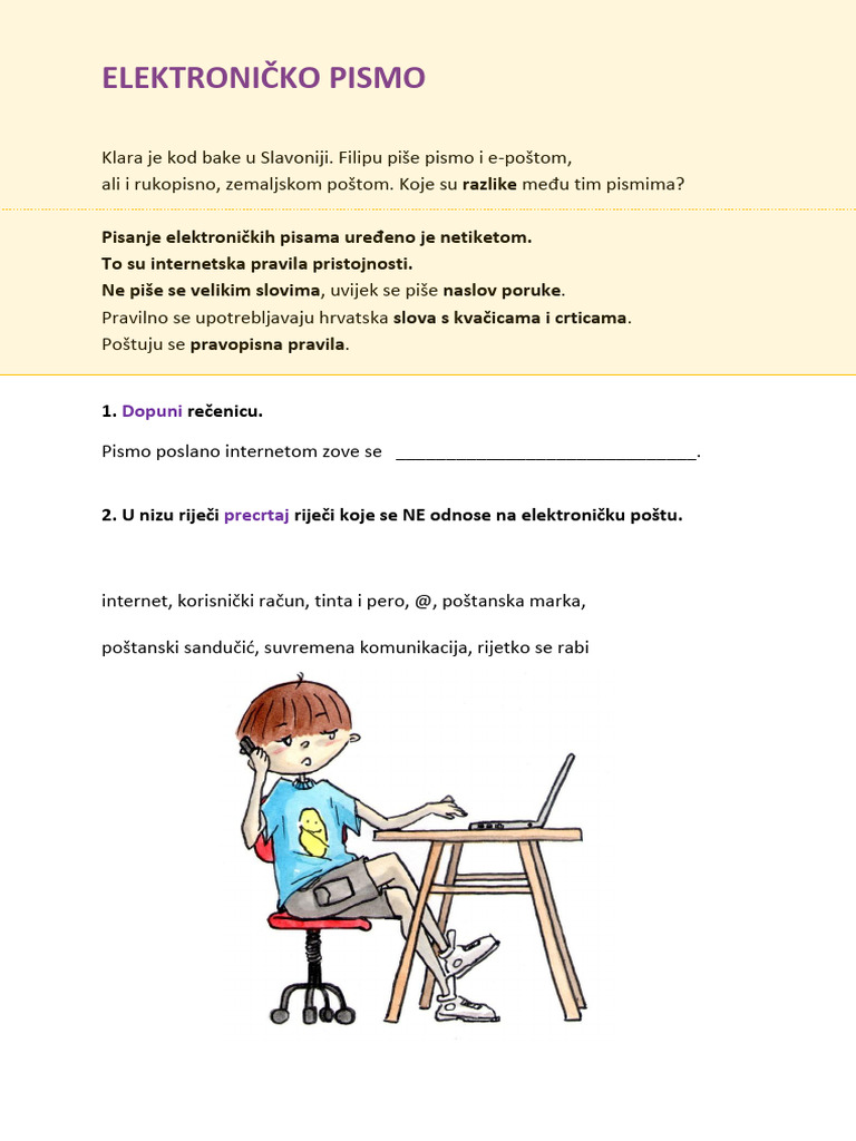 Elektroničko Pismo e Mail | PDF