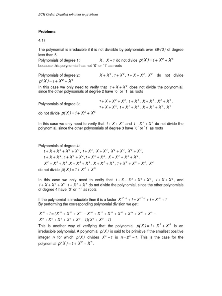 Detail Sol Prob Ch4 | PDF | Discrete Mathematics | Algebra