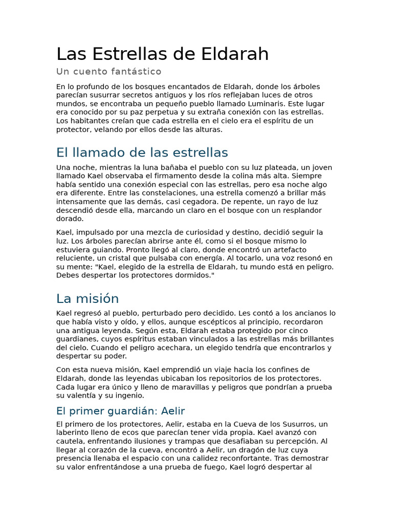 Las Estrellas de Eldarah | PDF | Estrellas | Cielo