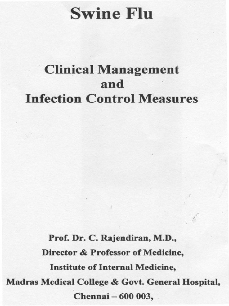 Pr180809 H1N1 Control Measures | PDF | Influenza | Pneumonia
