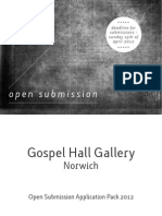 Open Submission: Deadline For Submissions: Sunday 15th of April 2012