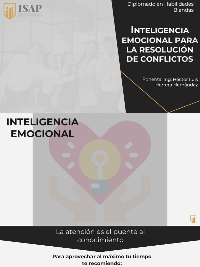 Inteligencia Emocional para La Resolucion de Conflictos | PDF | Las ...