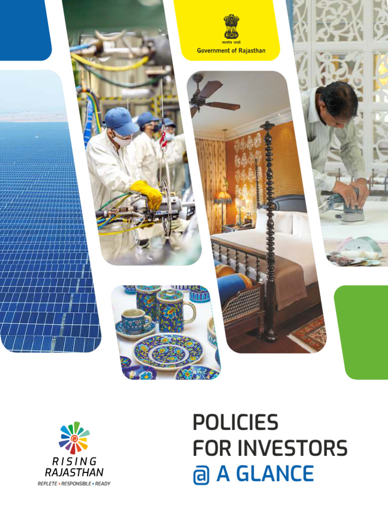 Rajasthan Investment Policies Overview | PDF | Renewable Energy | Economies
