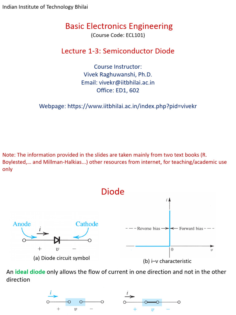Semiconductor Diode Basics and Applications | PDF | Doping ...
