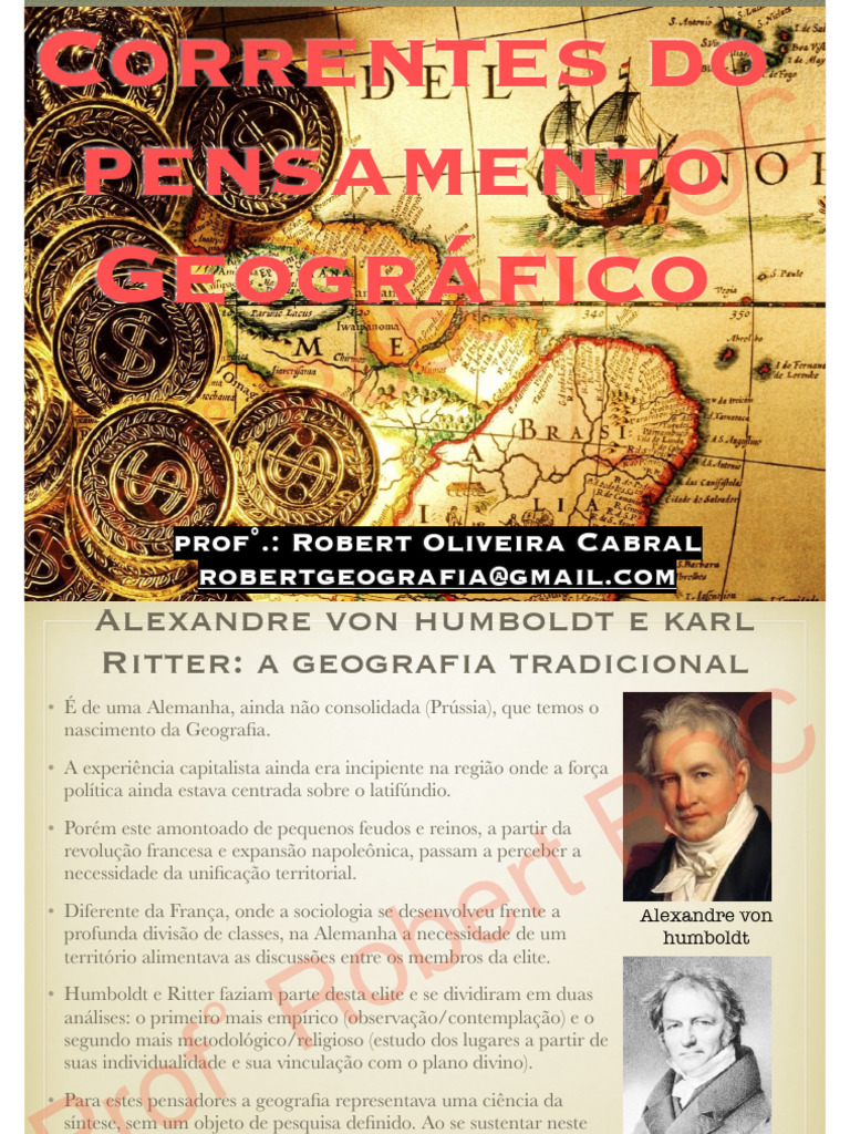 Correntes do Pensamento Geográfico | PDF | Geografia | França