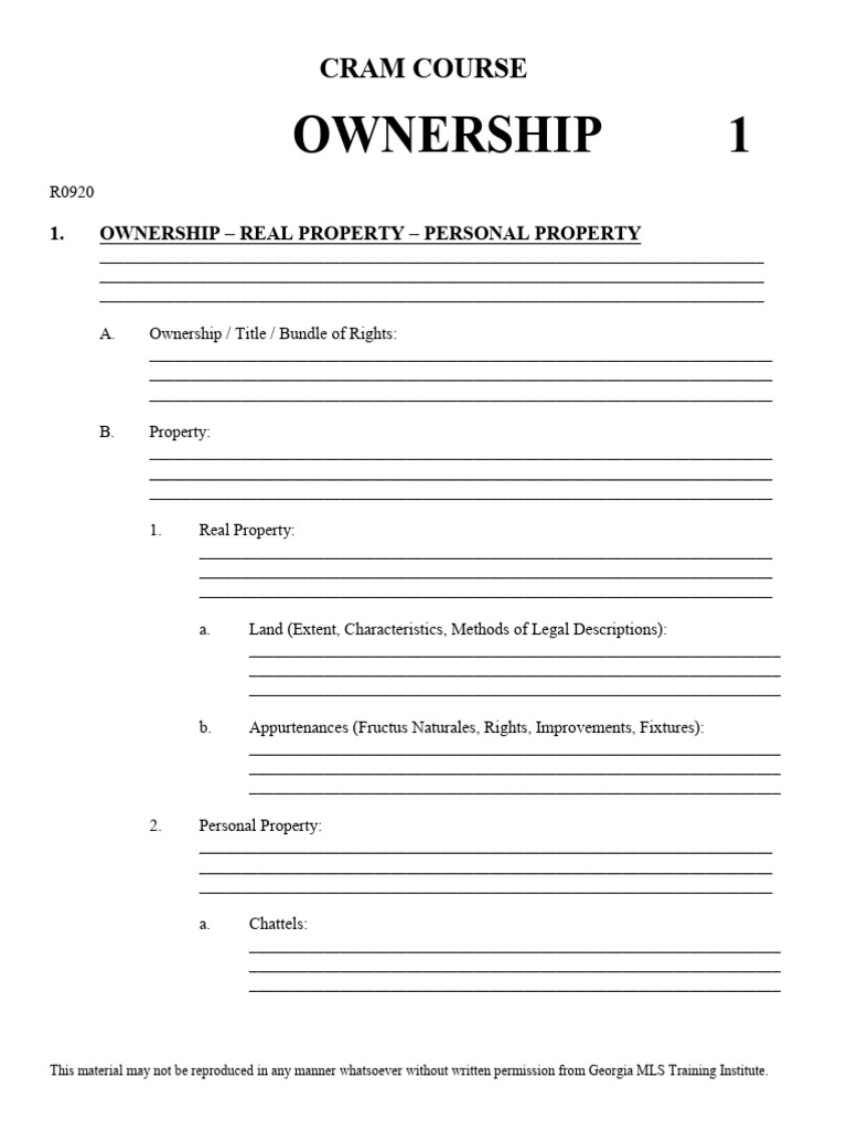 Understanding Ownership in Severalty | PDF | Concurrent Estate ...