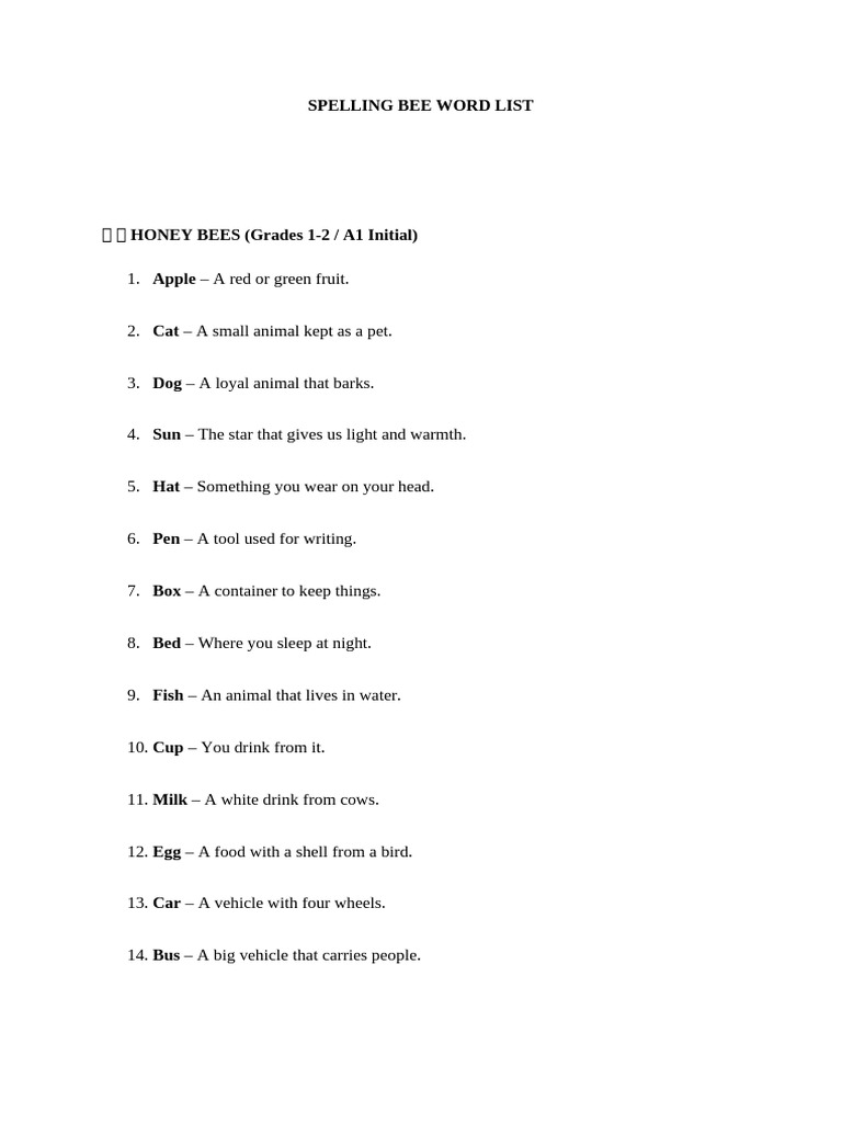 Spelling Bee Word List | PDF | Greenhouse Gas | Natural Environment
