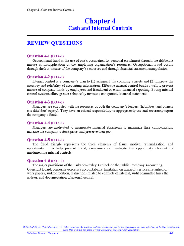 Cash Management and Internal Controls | PDF | Credit Card | Internal ...