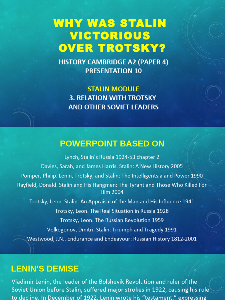 Stalin's Rise: Defeating Trotsky | PDF | Leon Trotsky | Joseph Stalin