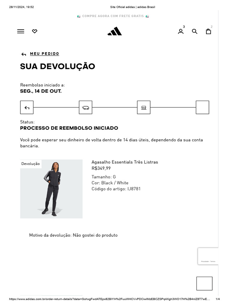 Site Oficial Adidas - Adidas Brasil | PDF