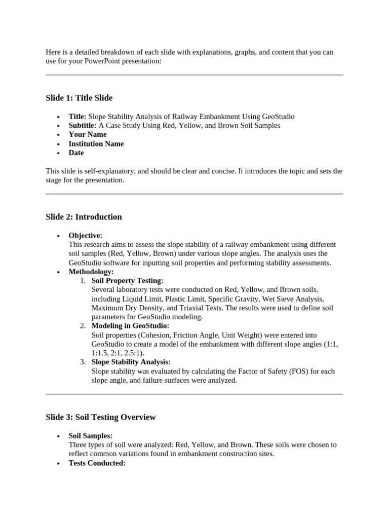 Slope Stability Analysis for Railways | PDF | Road | Geotechnical ...