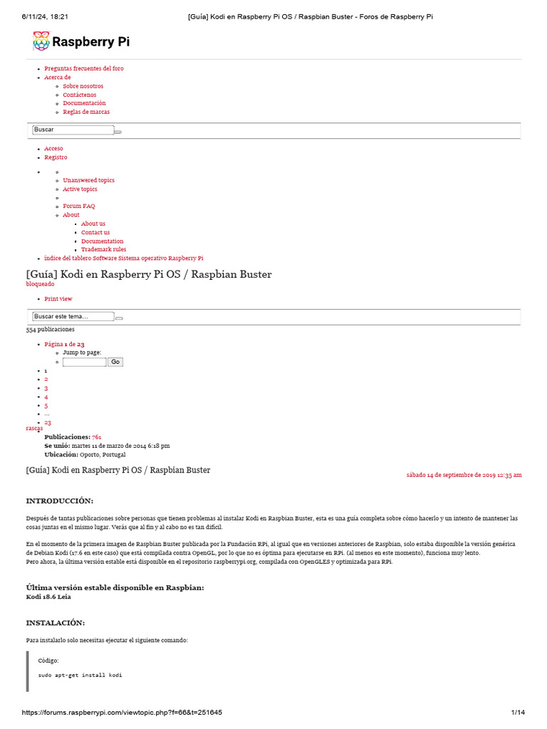 (Guía) Kodi en Raspberry Pi OS - Raspbian Buster - Foros de Raspberry ...
