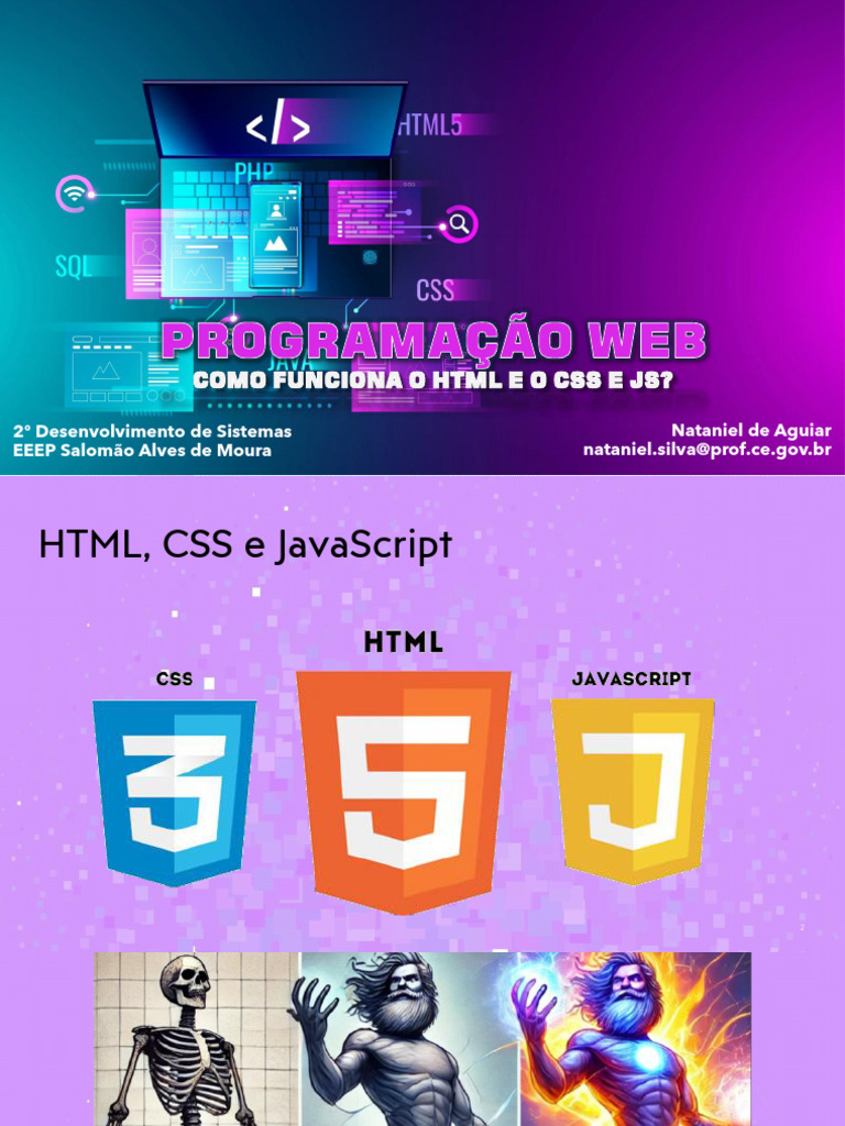 Entendendo HTML, CSS e JavaScript | PDF | Html | Engenharia de Software