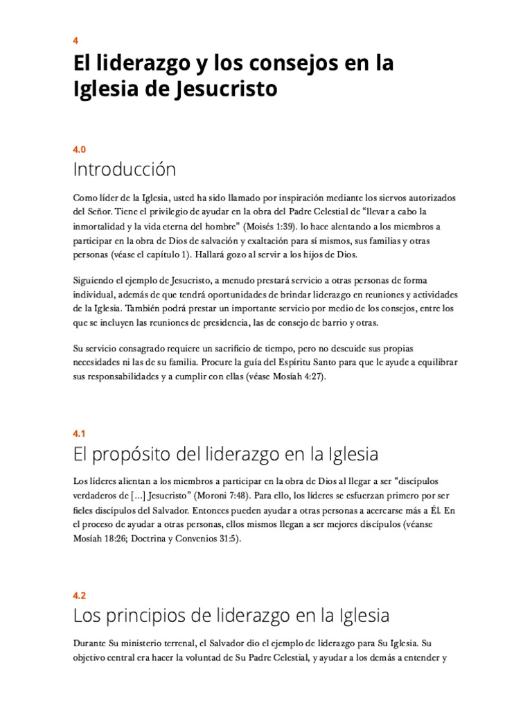 Liderazgo en la Iglesia de Jesucristo | PDF | Jesús | Iglesia cristiana