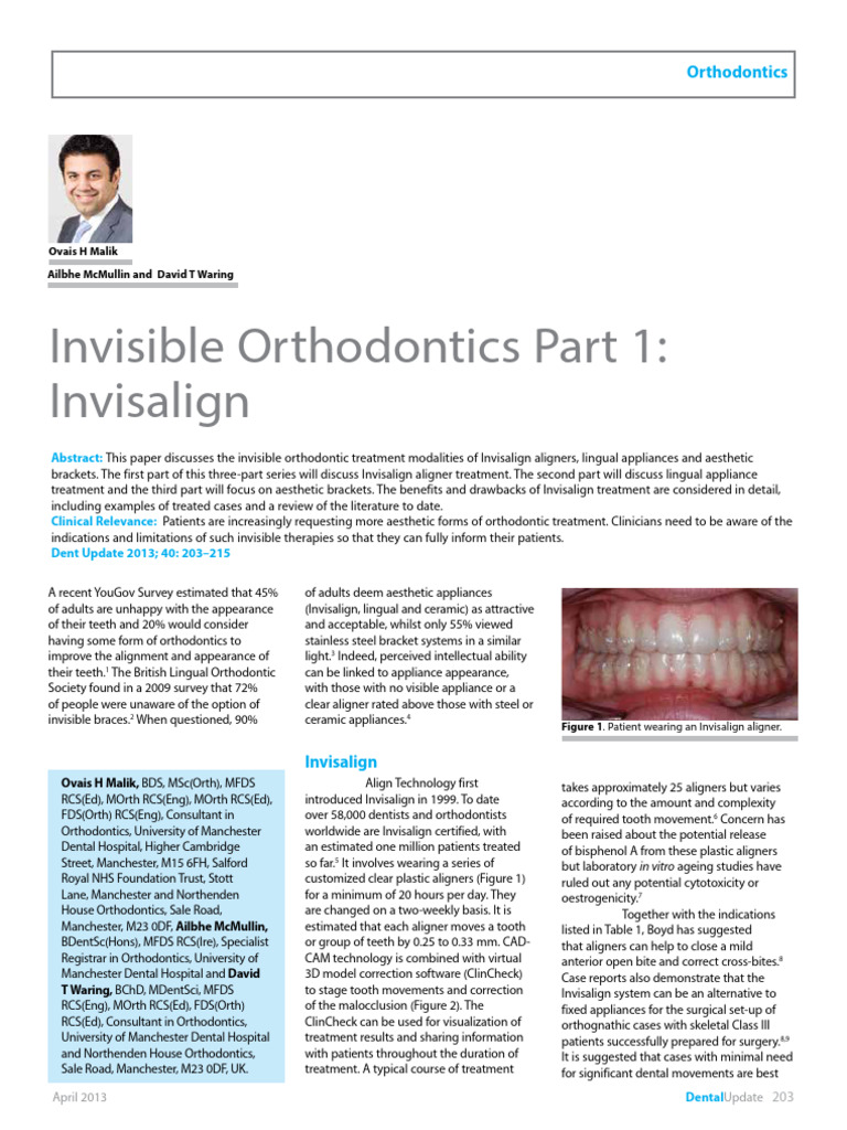 Invisalign 1 | PDF | Orthodontics | Dentistry