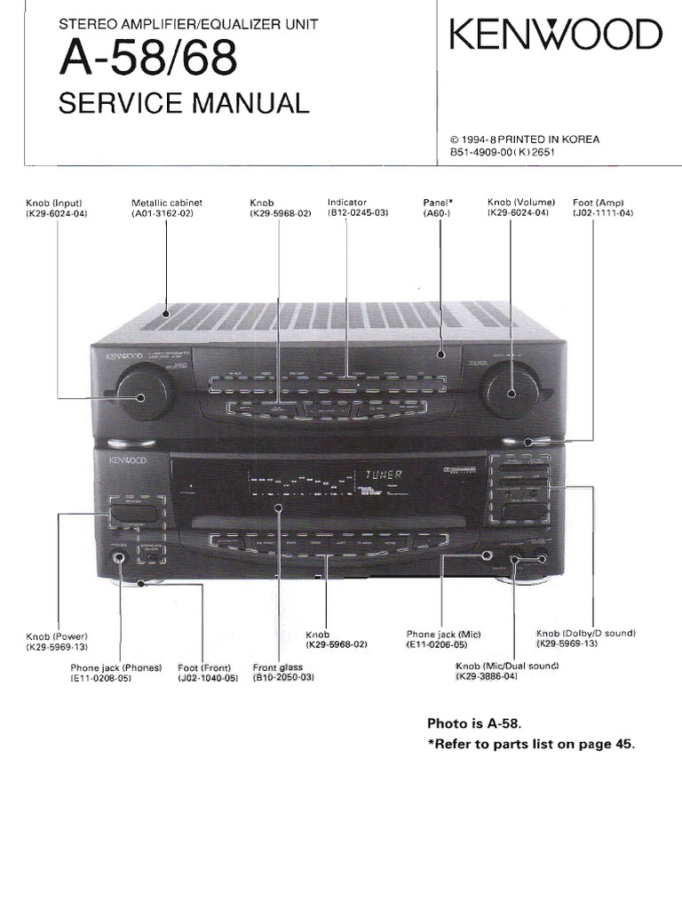 Kenwood A-68 | PDF