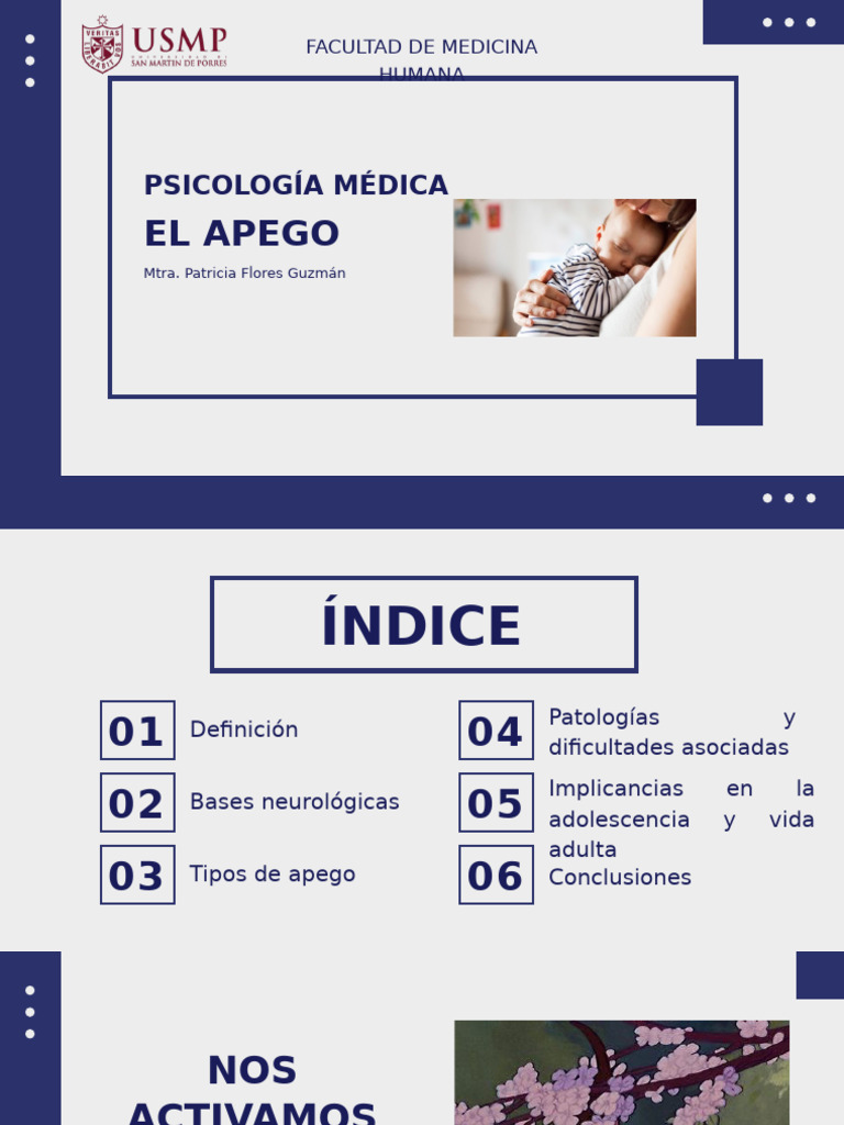 El Apego | PDF | Teoría de apego | Las emociones