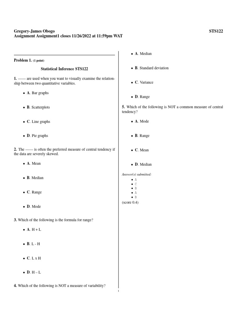 Egoryobogo22@gmail Com Assignment1 | PDF | Errors And Residuals ...