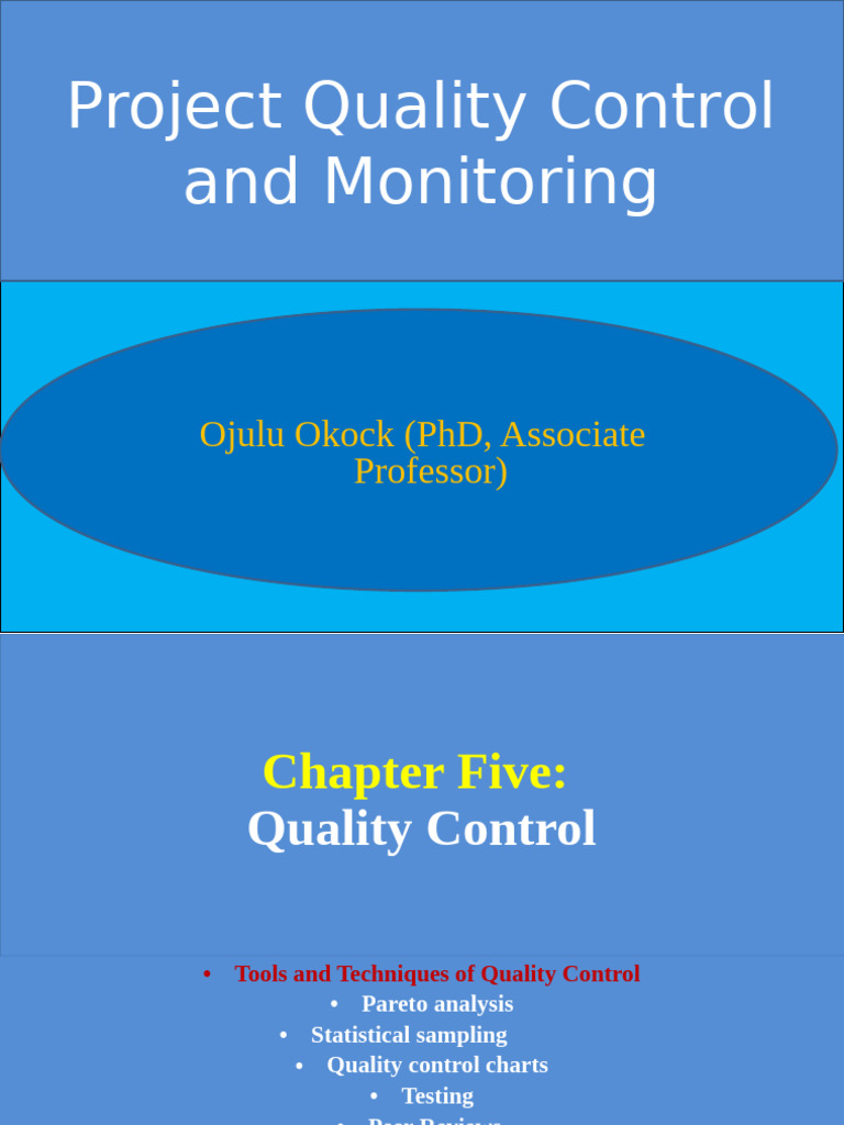 Chapter 5-PM & QC-Project Quality Control | PDF | Quality Assurance ...