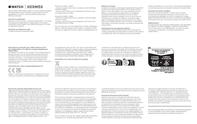 Guide d'utilisation de l'Apple Watch | PDF | Apple Inc. | Sociétés ...