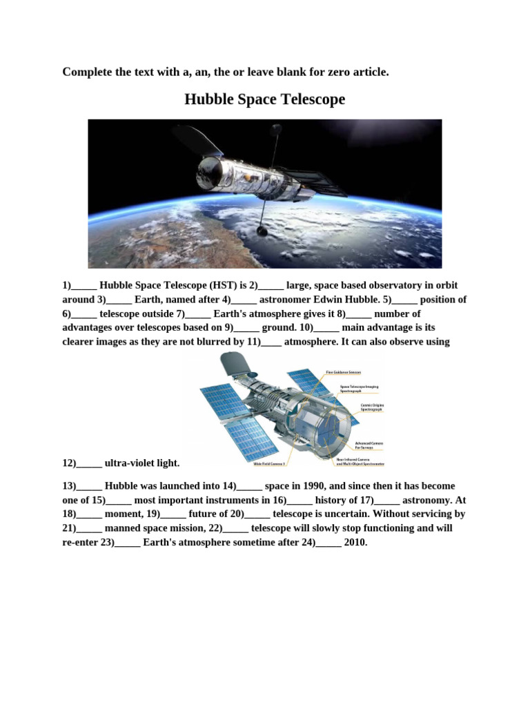 Hubble Telescope's Advantages and Legacy | PDF