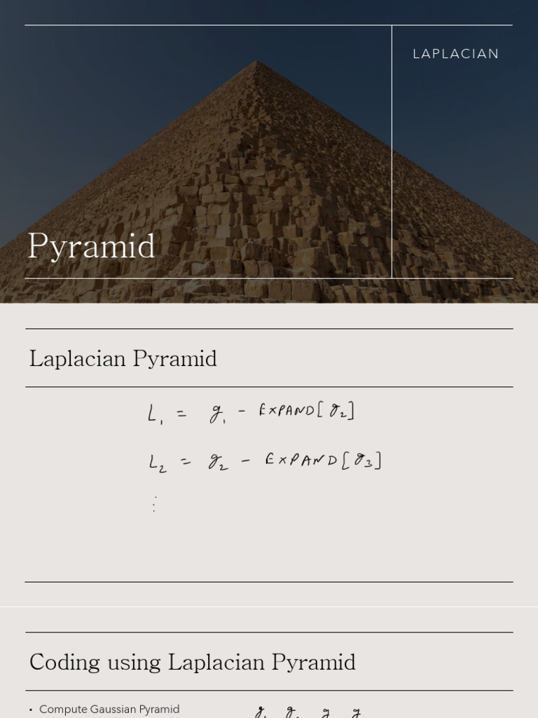 1745320614-Lecture#33 Laplacian Pyramid | PDF