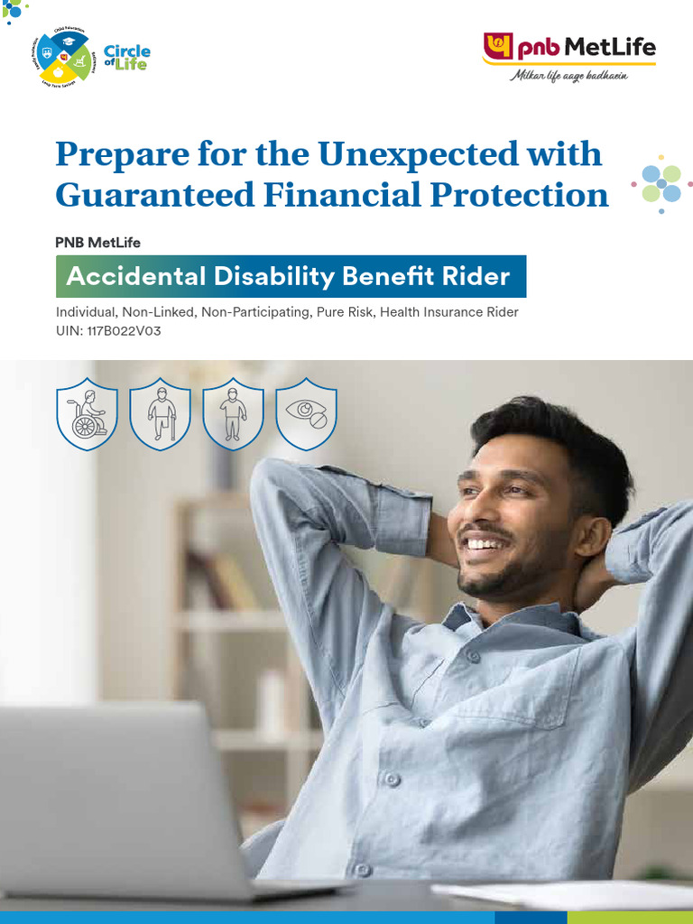 PNB MetLife Accidental Disability Rider | PDF | Insurance | Tax Deduction
