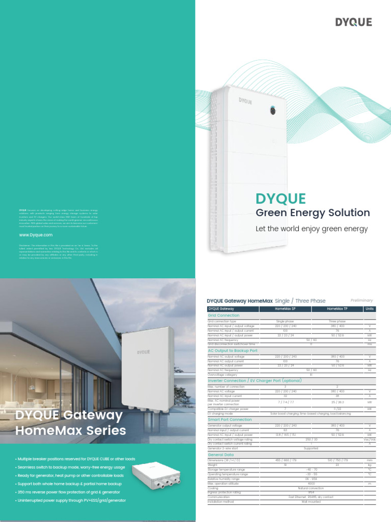 DYQUE Cube & Inverter Solutions | PDF | Alternating Current | Power ...