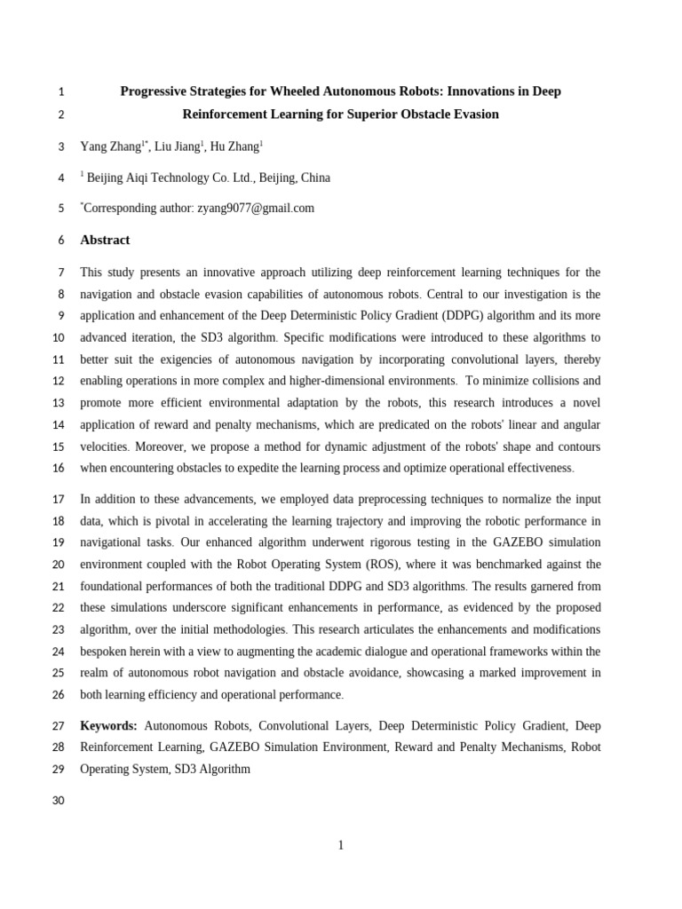 Wheeled Robots Paper-Final VersionB | PDF | Robotics | Robot